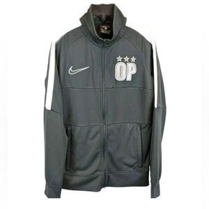 Nike Dri-Fit Athletic Warm-Up Jacket Charcoal Track Jacket Youth Kids Size S